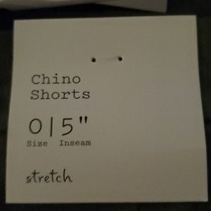 Olive Chino Shorts Size 0 and 2